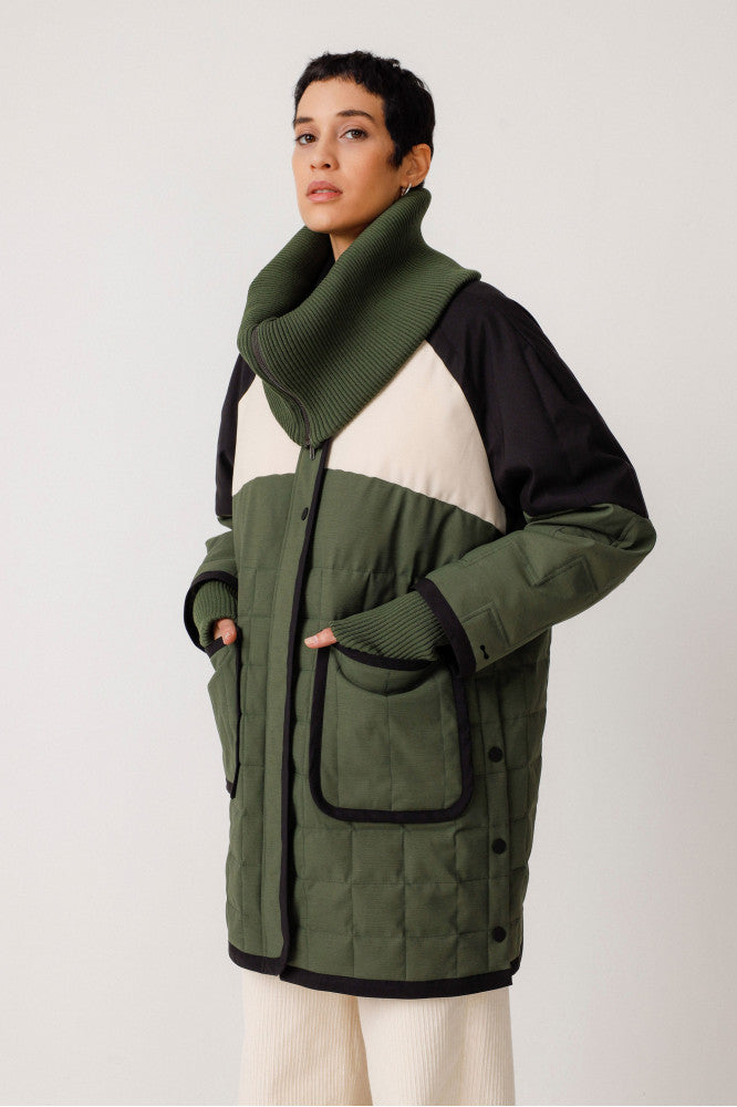 SKFK Edurra Coat Deep Green