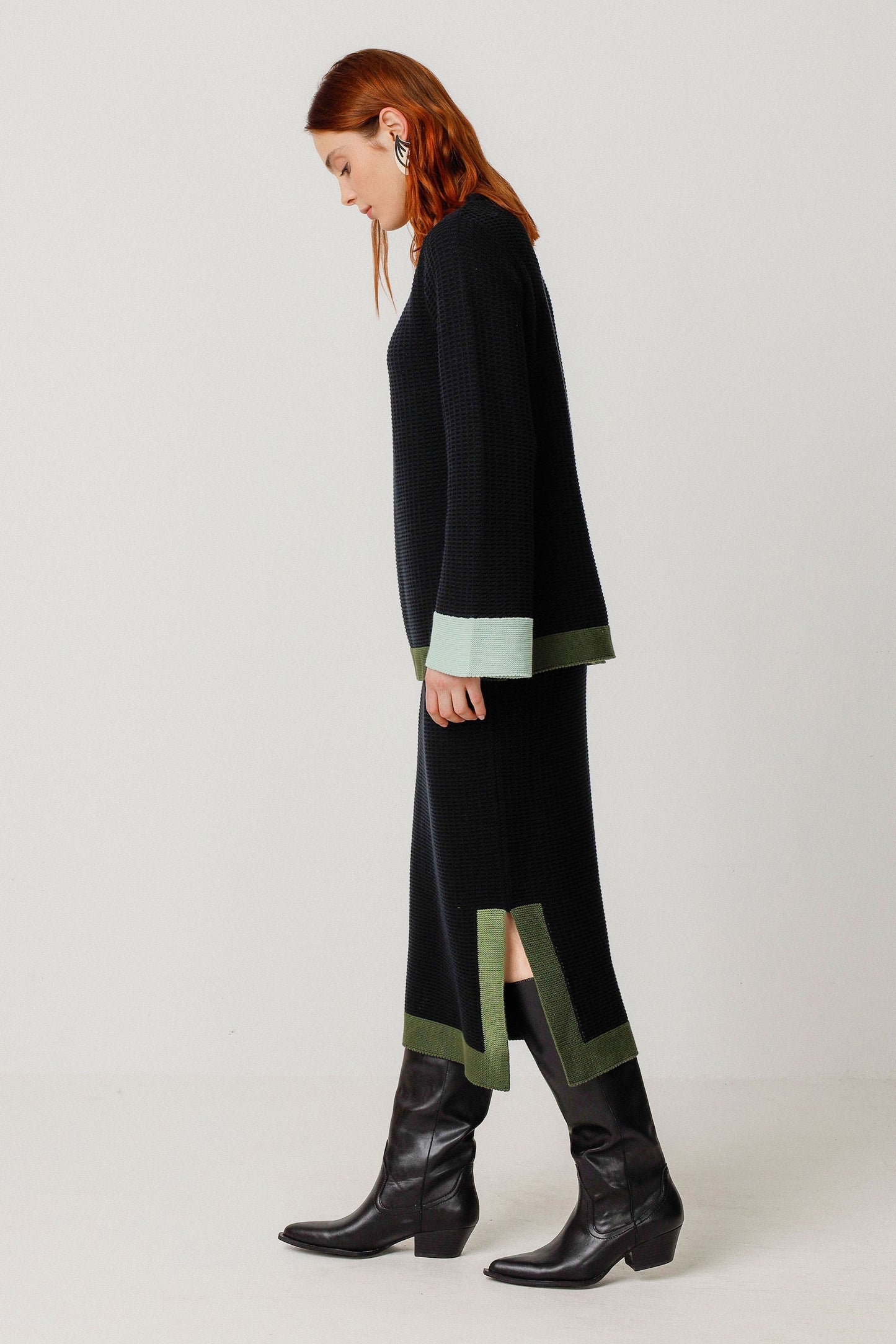 SKFK Gilda Skirt Cream/Black