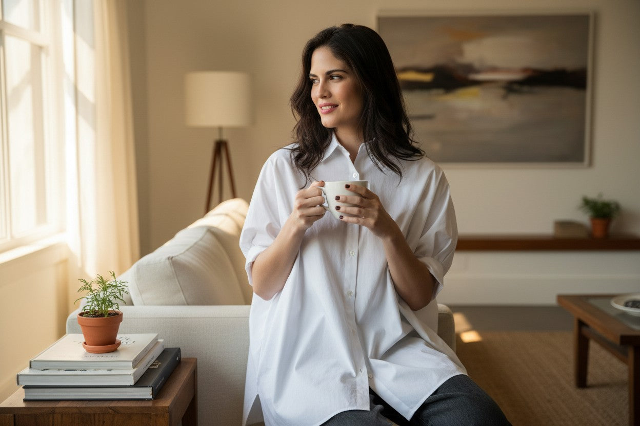 Oversized White Blouse