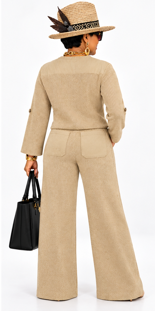 Woven Utilitarian Knit Set