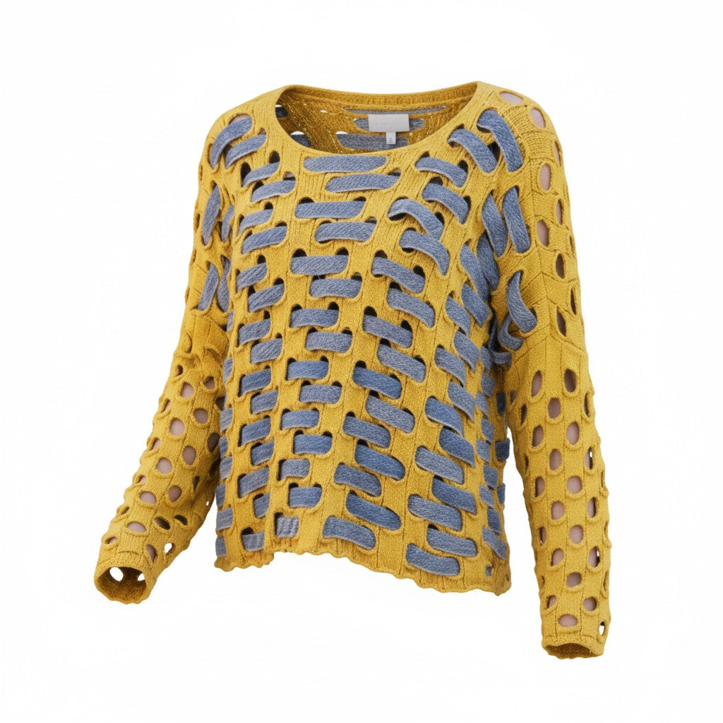 Denim Pullover Sweater