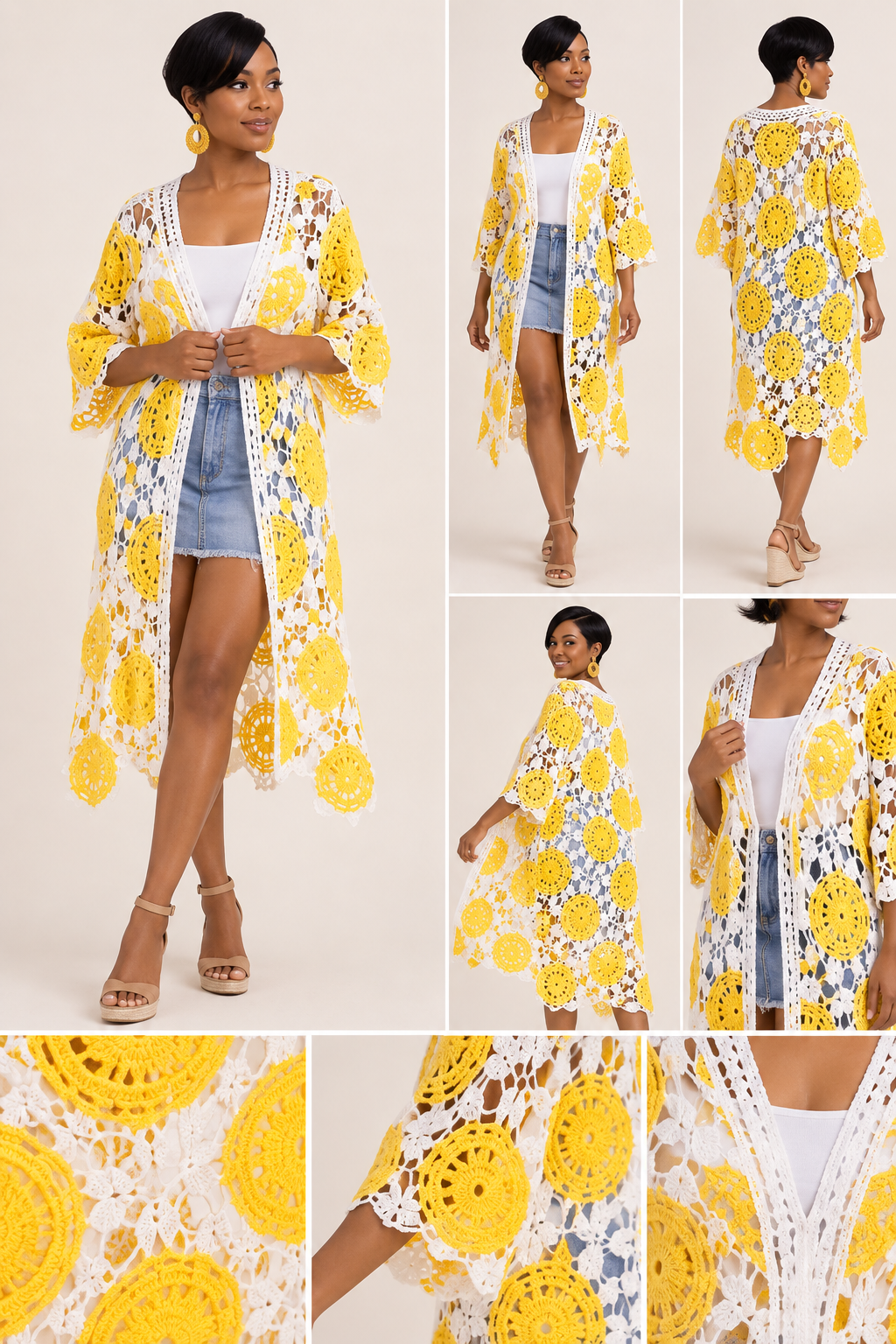 Crochet Knit Cardigan