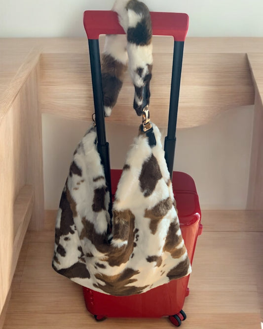 Cow Print Shoulder Bag