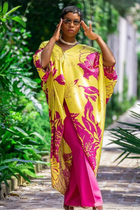 Floral Maxi Kimono Dress