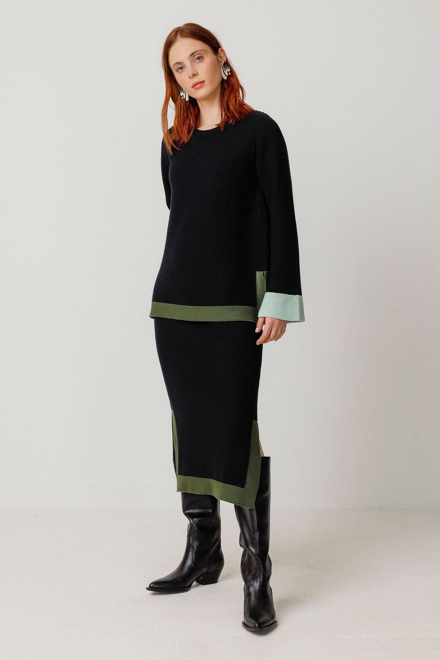 SKFK Gilda Skirt Cream/Black